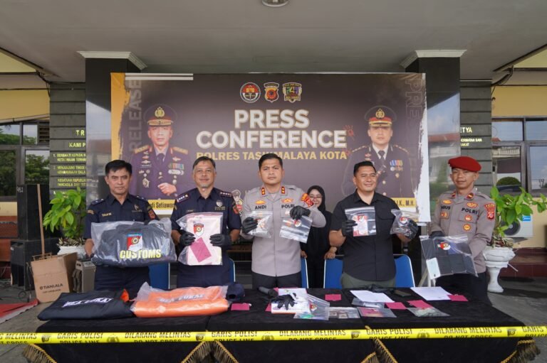 Polres Tasikmalaya Kota Ungkap Penipuan dan Pemerasan Berkedok Petugas Bea Cukai