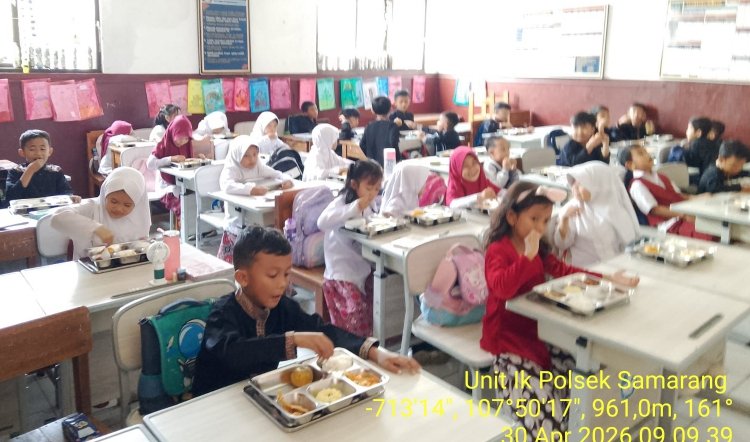 Giat Monitoring Program Makan Bergizi Salah Satu Program Pemerintah di Beberapa Sekolah Di Wilayah Kec Samarang