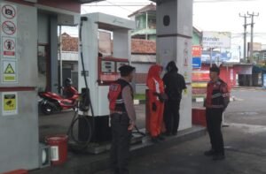 Sat Samapta Polres Ciamis Intensifkan Patroli Dialogis di SPBU Nagrak