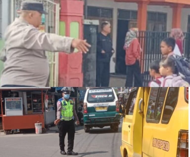 Secara Rutin Polsek Samarang Lakukan Pengaturan Lalu Lintas Pagi Hari