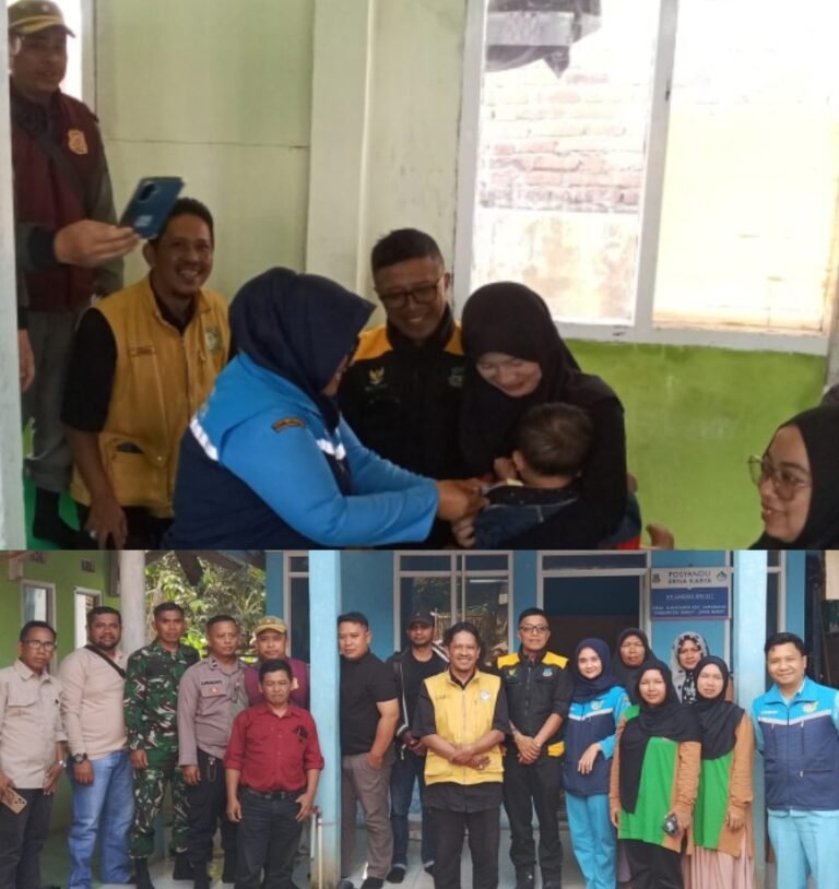 Polsek Samarang Dukung Pelaksanaan ORI Campak 2026 di Dua Desa, 164 Anak Berhasil Diimunisasi