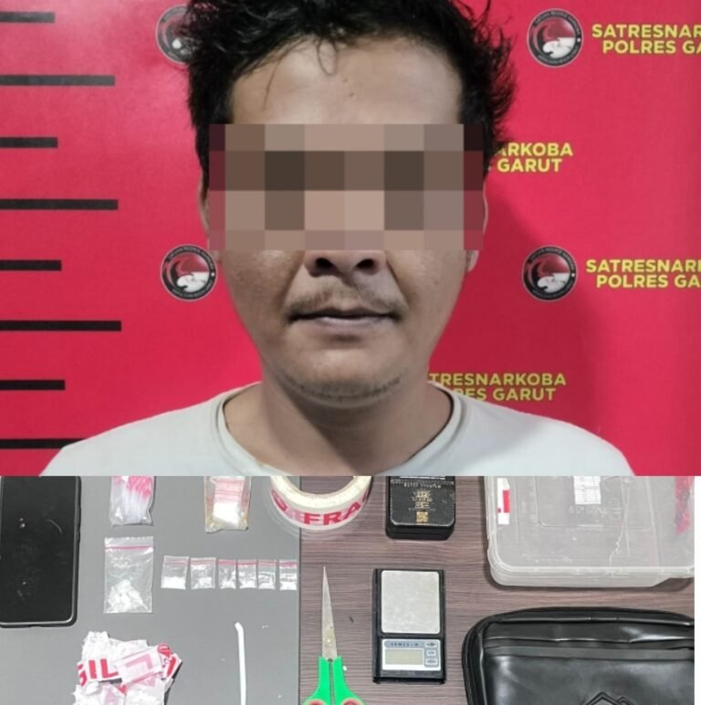 Satresnarkoba Polres Garut Ungkap Peredaran Sabu, Seorang Buruh Harian Diamankan di Cilawu