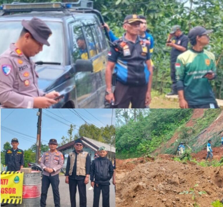 Longsor Tutup Jalur Bungbulang-Caringin, Polisi Berlakukan Pengalihan Arus