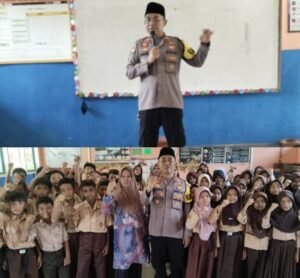 Kapolsek Caringin Beri Pembinaan di SDN 3 Indralayang, Tekankan Anti-Bullying dan Keselamatan Berlalu Lintas
