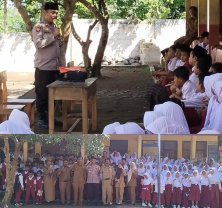 Kapolsek Caringin Berikan Pembinaan di SDN 4 Indralayang, Tekankan Anti-Bullying dan Keselamatan Lalu Lintas
