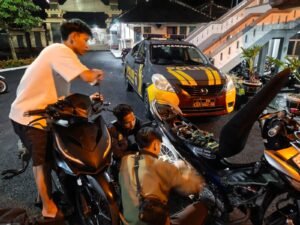Sat Samapta Tindak Knalpot Brong dan Perkuat Pengamanan Jalur Rawan di Ciamis