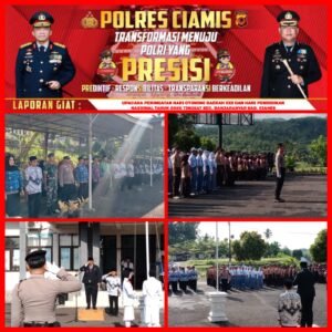 Perkuat Sinergitas, Polsek Banjarsari Bersama Muspika Upacara Peringatan Hari OTDA dan Hardiknas Tahun 2026 Tingkat Banjaranyar