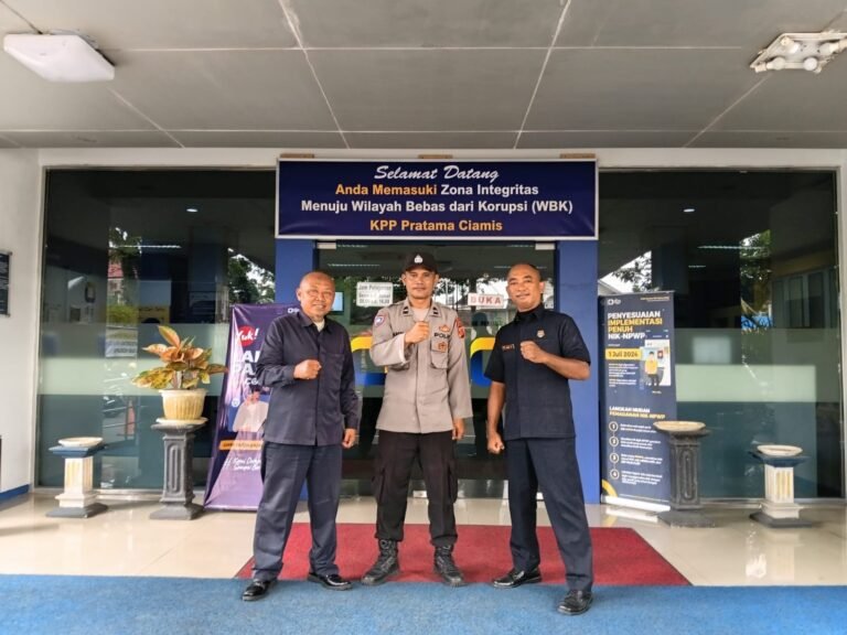 Cipkon Kamtibmas, Polsek Ciamis Polres Ciamis Asistensi ke Satpam Kantor Pajak Pratama Ciamis