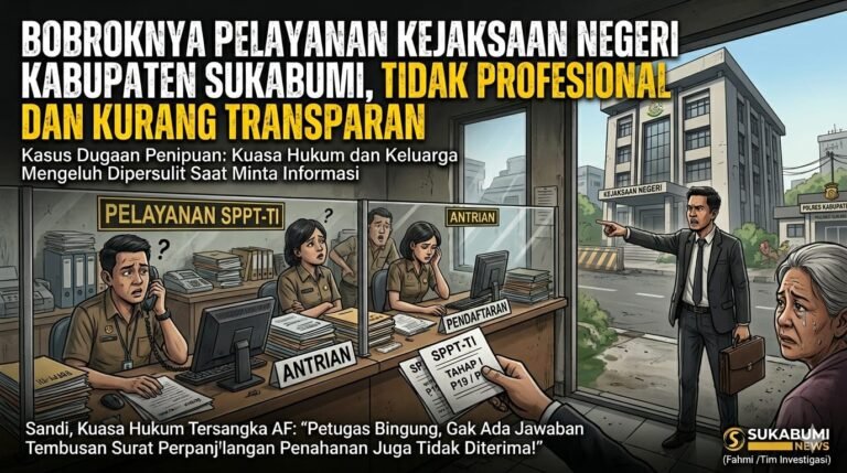 Hak Masyarakat ..! ? Pelayanan Kejaksaan Negeri Kabupaten Sukabumi, Tidak Profesional dan Kurang Transparan