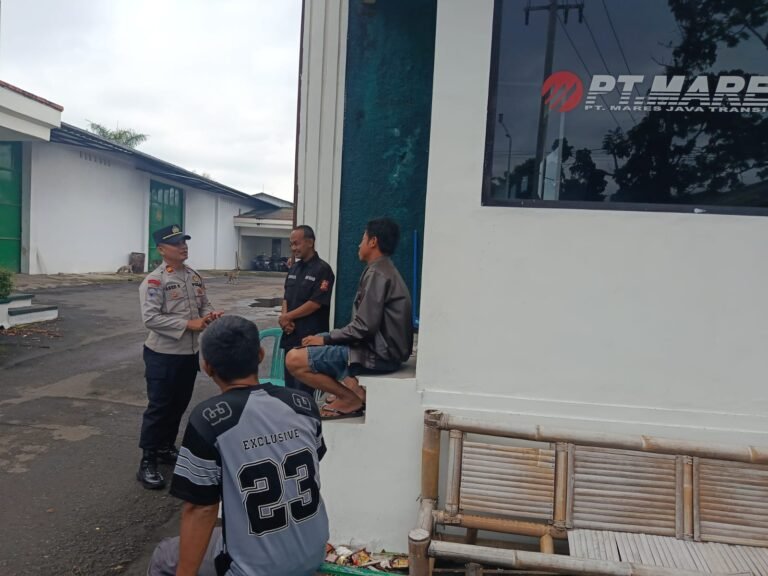 Cipkon Kamtibmas, Polsek Cikoneng Polres Ciamis Asistensi Binkamsa ke PT Mares Java Trasindo