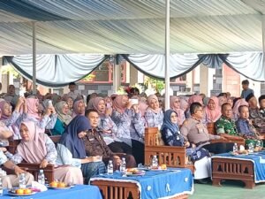 Polsek Cihaurbeuti Hadiri Kegiatan Pelepasan Siswa Kelas XII SMAN 1 Cihaurbeuti