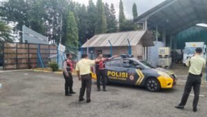 Patroli Dialogis Sat Samapta Polres Ciamis Perkuat Pengamanan di Gardu Induk PLN Ciamis