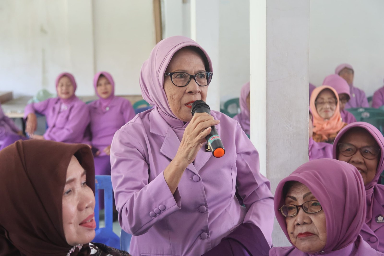 Kehadiran Ketua Dharma Pertiwi Ibu Rima Mutia Imvan Ibrahim S.Sos Warnai Syukuran HUT ke-62 Persatuan Istri Purnawirawan TNI-Polri (PERIP) di Aula PEPABRI Kota Tasikmalaya