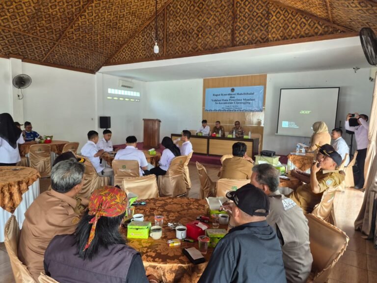 Polsek Cijeungjing Hadiri Rapat Koordinasi Validasi Data Penerima Manfaat MBG se-Kecamatan Cijeungjing