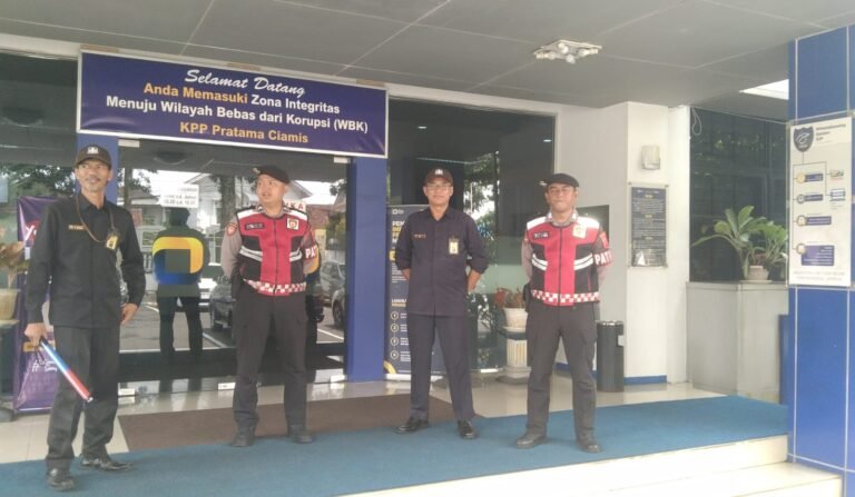 Patroli Dialogis Sat Samapta Polres Ciamis Tingkatkan Pengamanan di Kawasan Kantor Pajak