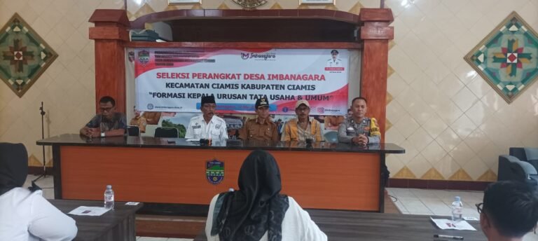 Polsek Ciamis Ikut Awasi Proses Seleksi Perangkat Desa Imbanagara