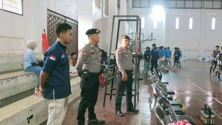 Sat Samapta Polres Ciamis Perketat Pengamanan Turnamen Futsal Penjas Unigal Championship 2026