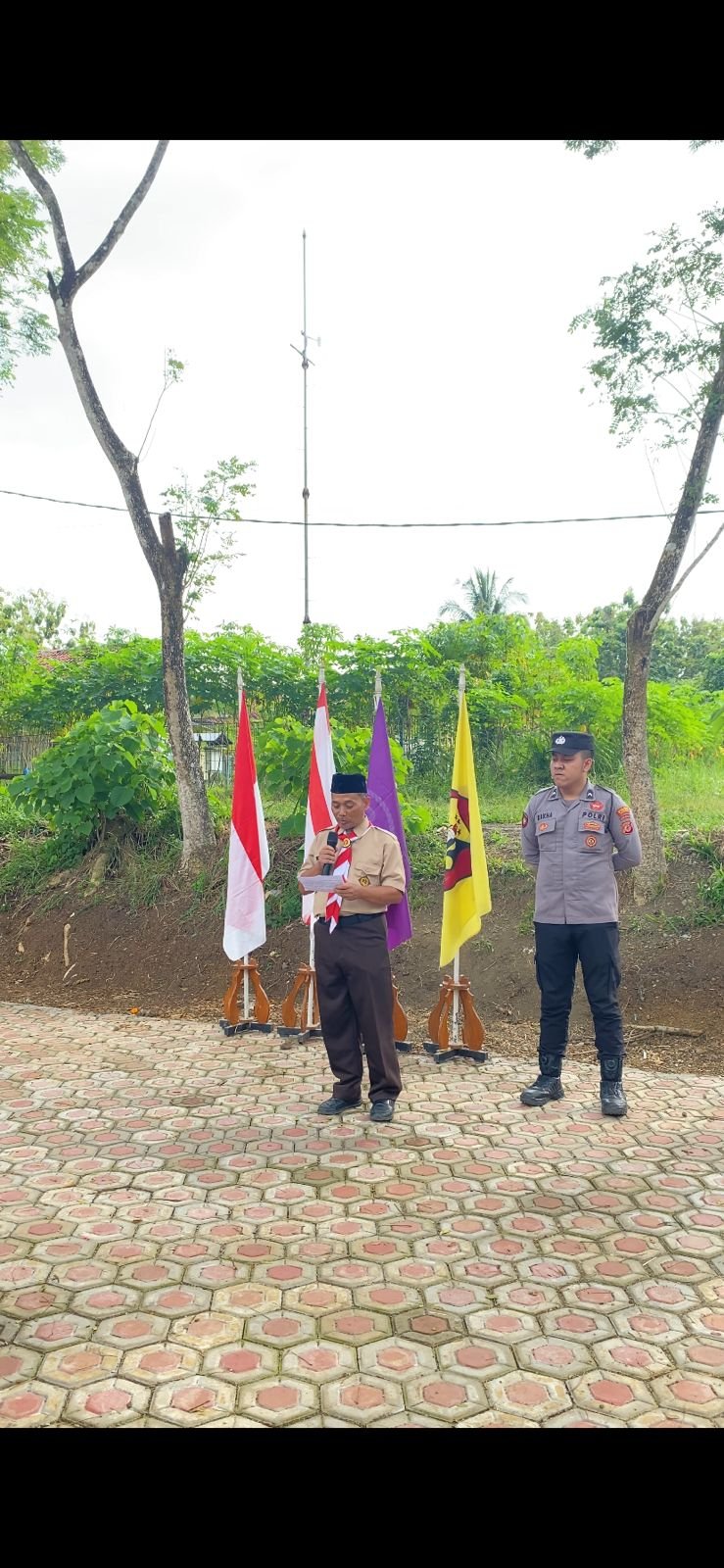 Polsek Banjarsari Hadiri Survival Bivak dan Lantik Anggota Saka Bhayangkara Banjarsari