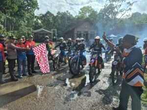 Polsek Cisaga Amankan Gelaran Trail Adventure Ulin Bari Ibadah