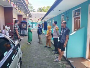 Wujudkan Desa Bersinar, Polsek Cikoneng dan Satgas BNNK Ciamis Datangi Pemukiman Dusun Saptu
