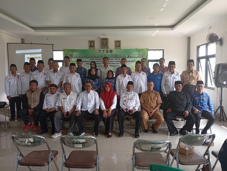 Laporan Penghimpunan Zakat Fitrah Dan Infaq Ramadhan 1447 Kecamatan Sadananya