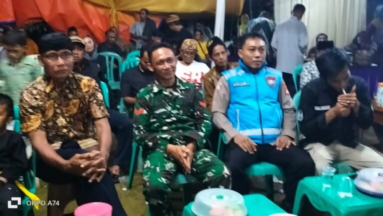 Preemtif, Polsek Lakbok Polres Ciamis Patroli KRYD dan Koorkom Kamtibmas di Acara Warga