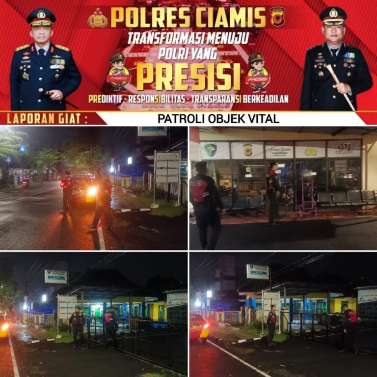Cipkon Kamtibmas, Sat Samapta Polres Ciamis Patroli Dialogis ke Tempat Layanan Kesehatan