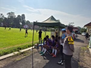 Polsek Cijeungjing Kawal Ketat Liga Jabar Istimewa U14, Dukung Pembinaan Atlet Muda dan Jaga Kondusivitas Turnamen
