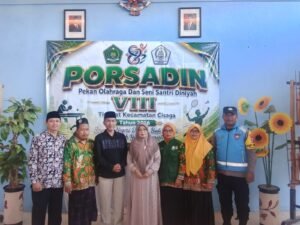 Polsek Cisaga Bersiaga Pantau dan Amankan Pekan Olah Raga Santri Antar Diniyah Tingkat Kecamatan