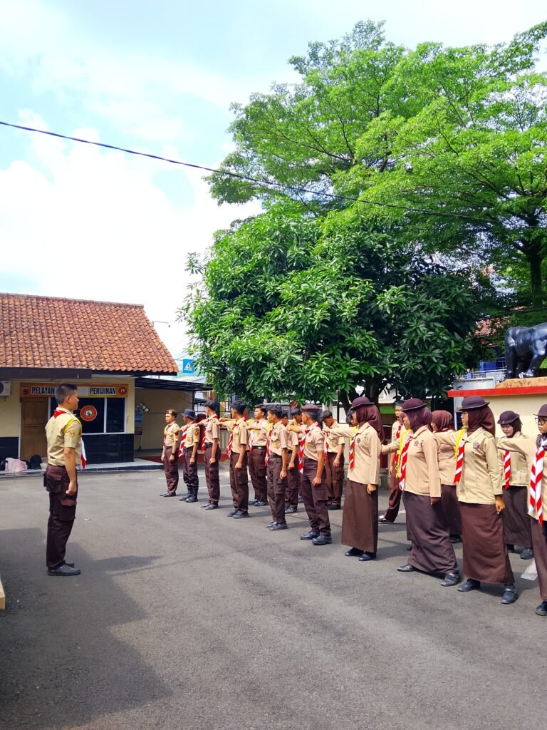 Tingkatkan Kemampuan, Polsek Ciamis Beri Ujian Materi Krida Saka Bhayangkara