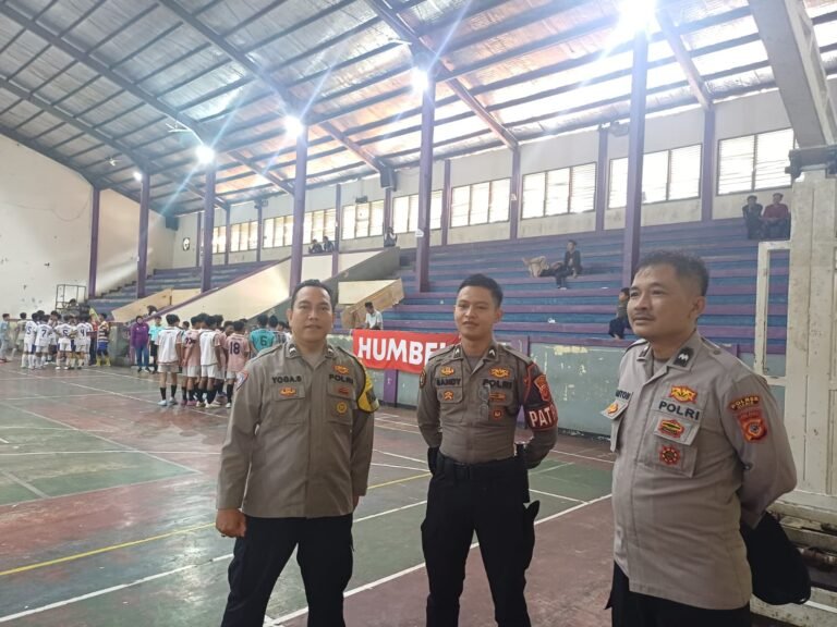Jaga Kondusifitas, Polres Ciamis Terus Bersiaga Amankan Turnamen Futsal Universitas Islam Darussalam