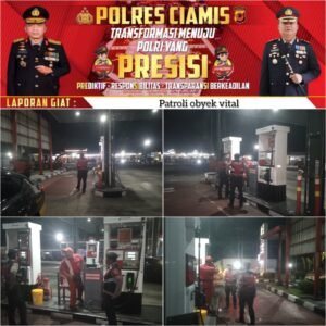Cipkon Kamtibmas, Sat Samapta Polres Ciamis Patroli Dialogis di Malam Takbir Idul Adha 1447 H