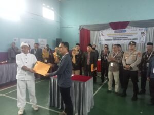 Penyerahan Hasil Rekapitalisasi Suara Pilkades Desa Pasir Tamiang