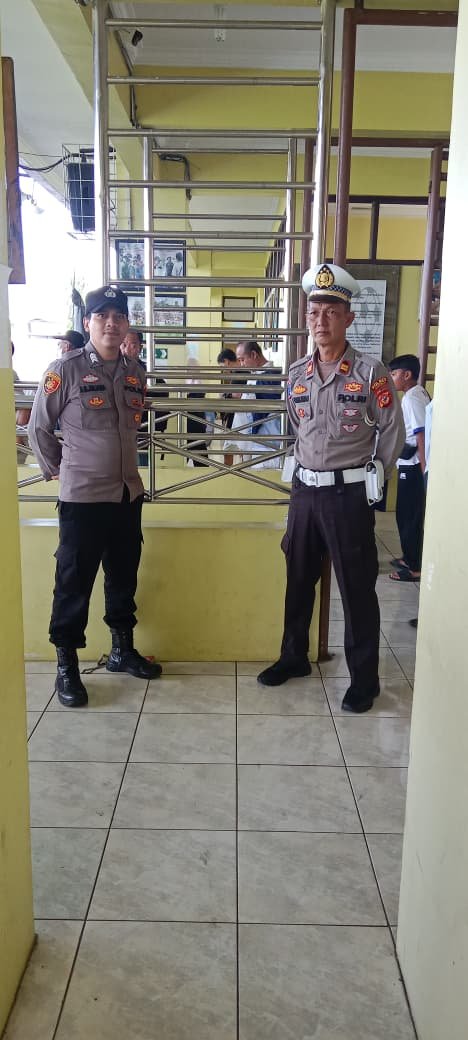 Beri Kenyamanan, Polsek Ciamis Siagakan Personel Pam Liga Top Score Priangan