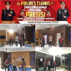 Cipkon Kamtibmas, Sat Samapta Polres Ciamis Patroli Dialogis ke Kantor PDAM Ciamis