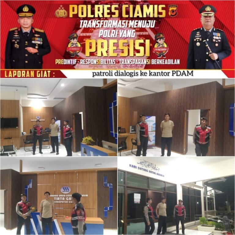 Cipkon Kamtibmas, Sat Samapta Polres Ciamis Patroli Dialogis ke Kantor PDAM Ciamis