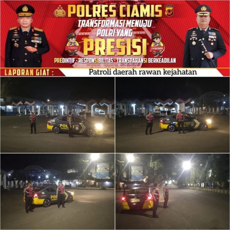 Antisipasi Balapan Liar, Sat Samapta Polres Ciamis Intensifkan Patroli ke Jalanan Pusat Kota Ciamis