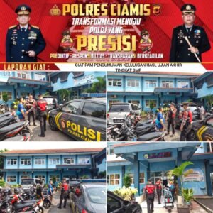 Cipkon Kamtibmas, Polres Ciamis Pantau Kelulusan Siswa Jenjang SMP di Kabupaten Ciamis