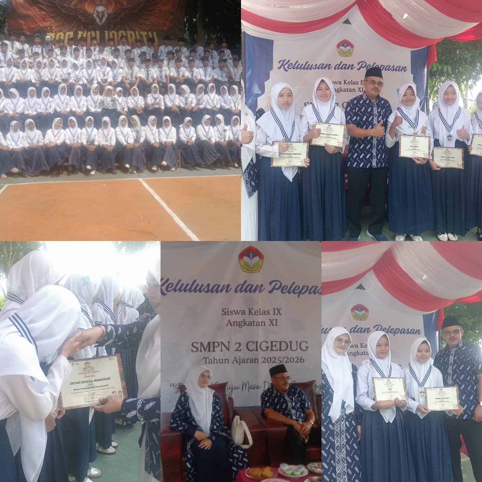 Haru dan Penuh Makna, SMPN 2 Cigedug Lepas 141 Siswa Kelas IX Melalui Tradisi Sungkem