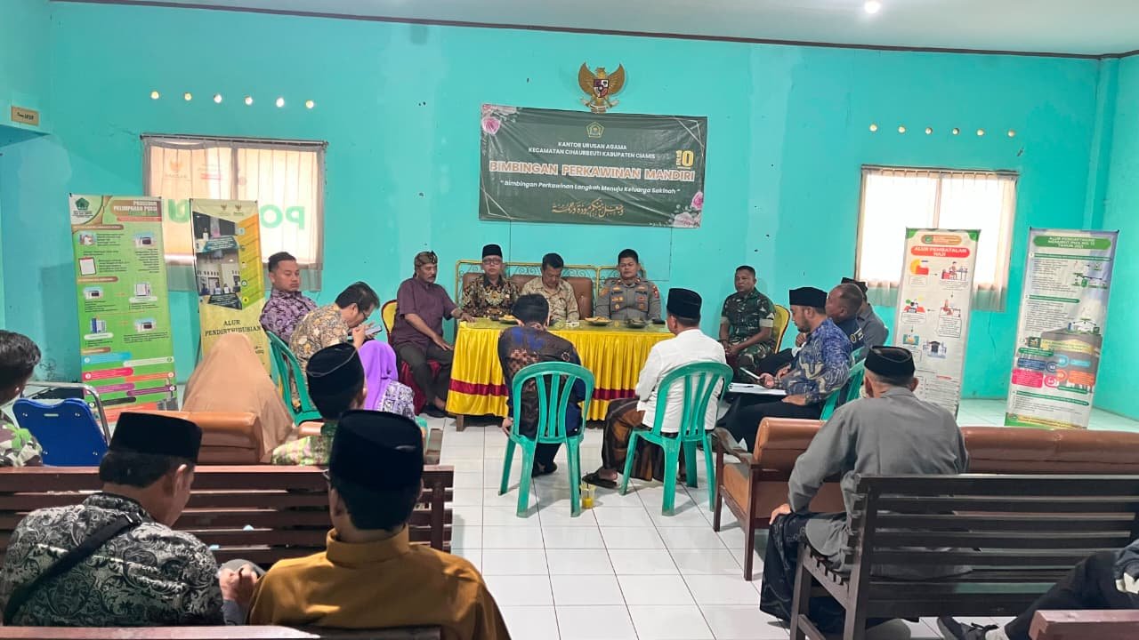 Polsek Cihaurbeuti Polres Ciamis Hadiri Rapat PHBI Persiapan Gebyar Muharam