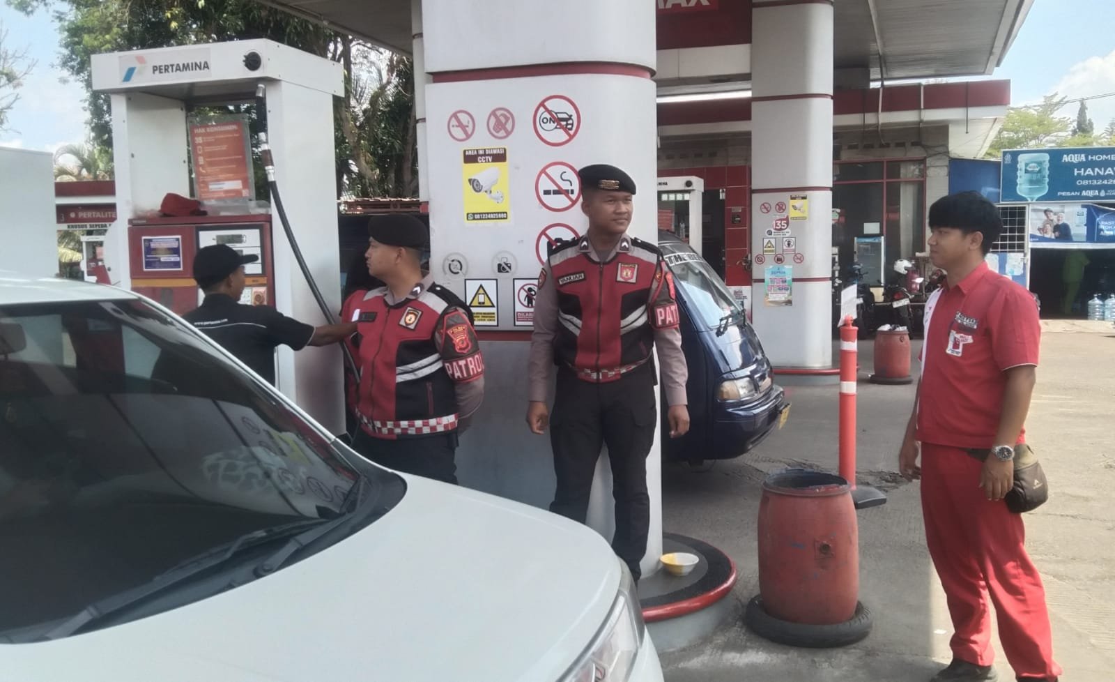 Sat Samapta Polres Ciamis Tingkatkan Patroli Dialogis di SPBU Permata Bunda untuk Cegah Kriminalitas dan Jaga Kondusivitas Wilayah
