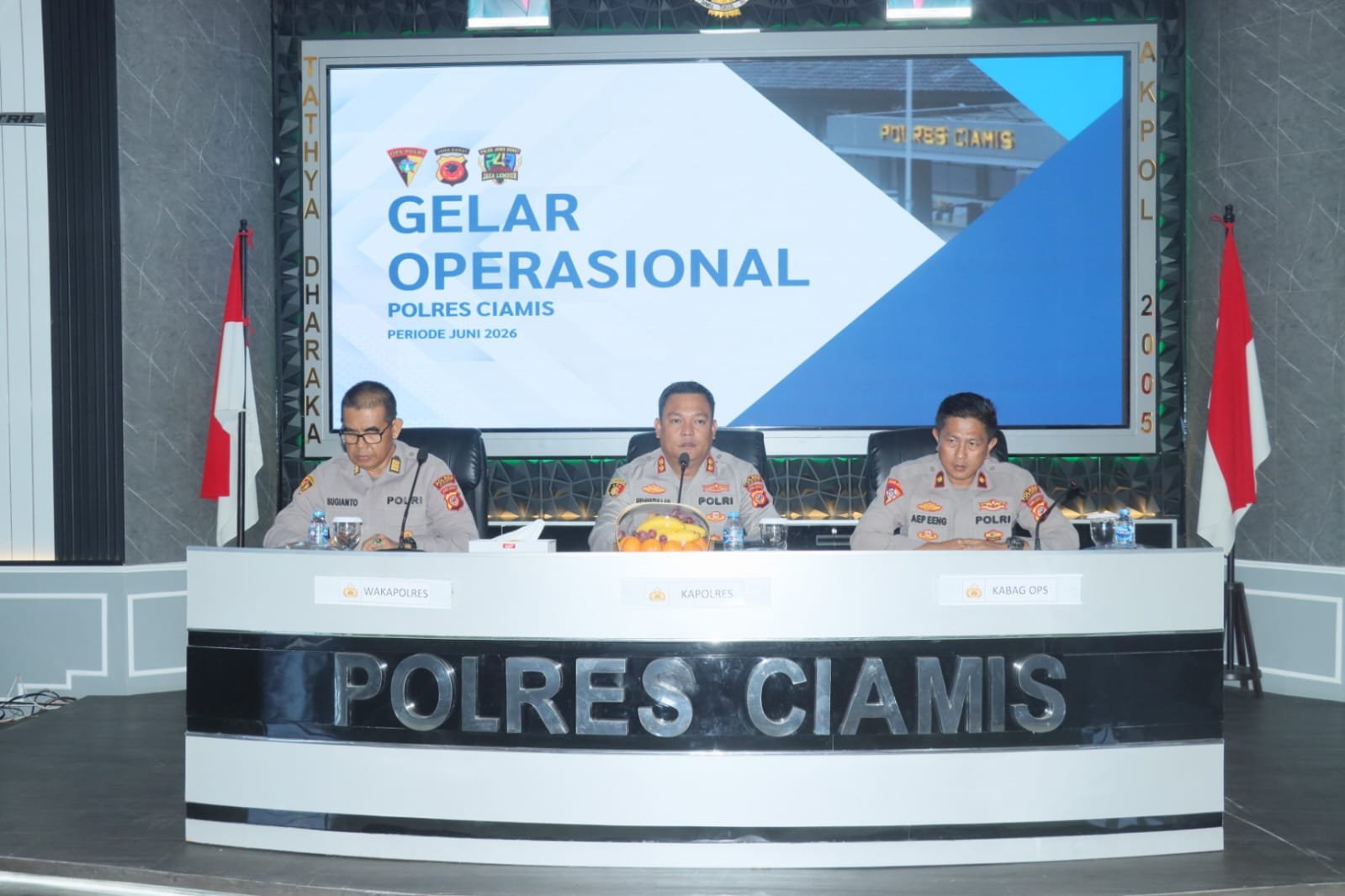 Polres Ciamis Gelar Operasional Bulanan untuk Perkuat Harkamtibmas dan Tingkatkan Profesionalisme Personel