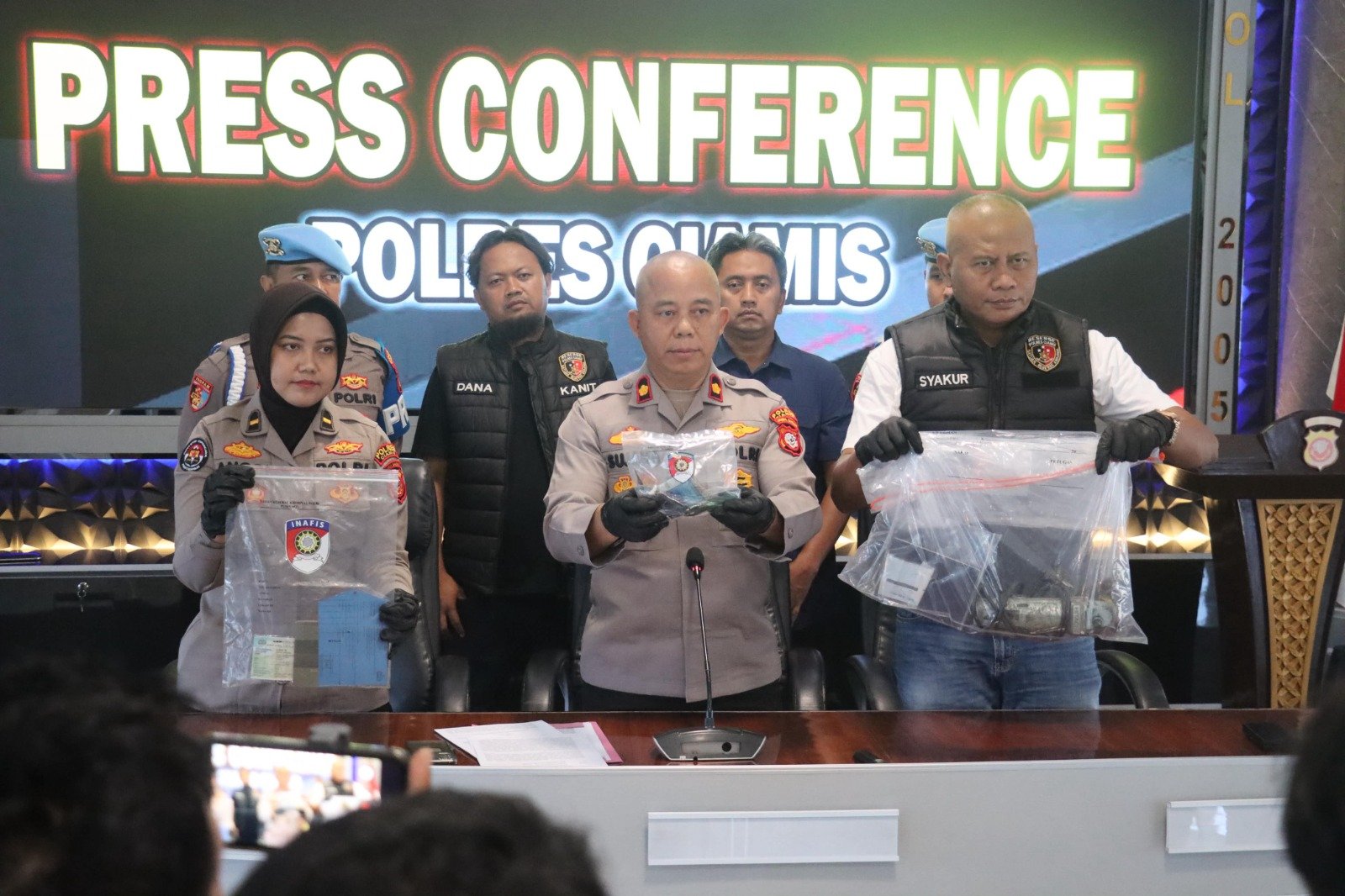 Polres Ciamis Berhasil Ungkap Tiga Kasus Curanmor, Wujud Komitmen Polisi Jaga Kamtibmas