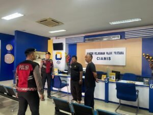 Patroli Dialogis Sat Samapta Polres Ciamis Perkuat Pengamanan Objek Vital di Kantor Pelayanan Pajak Pratama