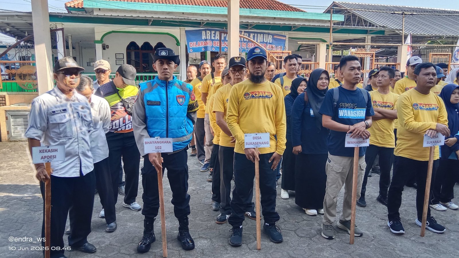 Polsek Cikoneng Bersiaga Pantau dan Amankan Popdes Kecamatan Sindangkasih ke 2