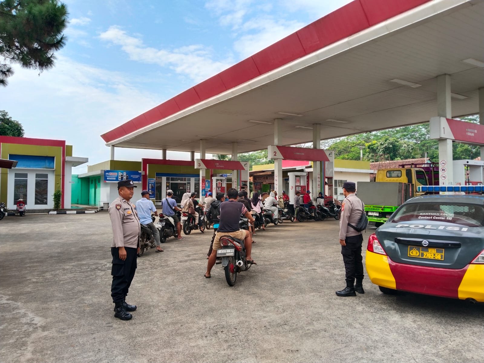Cipkon Kamtibmas, Tiga Personel Polsek Kawali Patroli KRYD Kamtibmas di Siang Hari