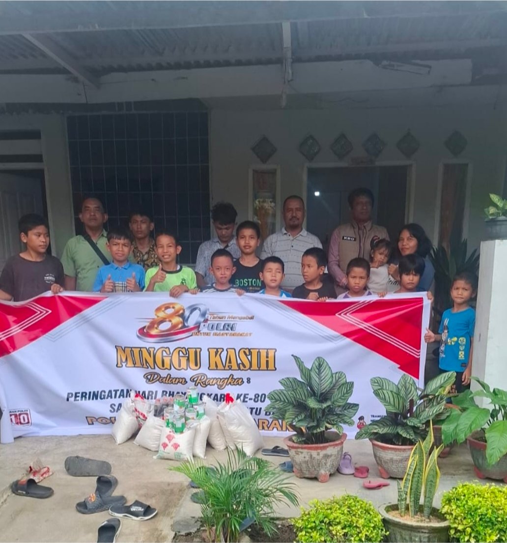 Satresnarkoba Polres Batu Bara Salurkan Bantuan Sembako ke Panti Asuhan Gunung Sion Kanan