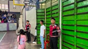 Jaga Kondusifitas, Polres Ciamis Bersiaga di Invitasi Olahraga Siswa Berkarakter Jenjang SD