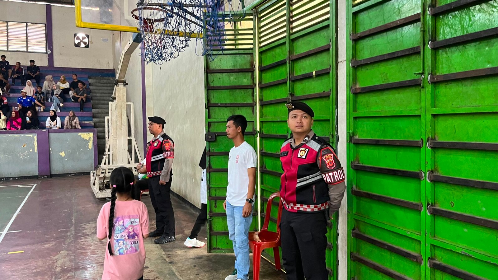 Jaga Kondusifitas, Polres Ciamis Bersiaga di Invitasi Olahraga Siswa Berkarakter Jenjang SD