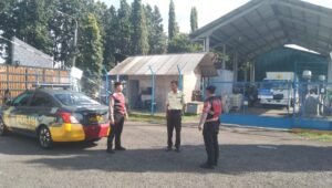 Patroli Dialogis Sat Samapta Polres Ciamis Tingkatkan Pengamanan Objek Vital di Gardu Induk Ciamis